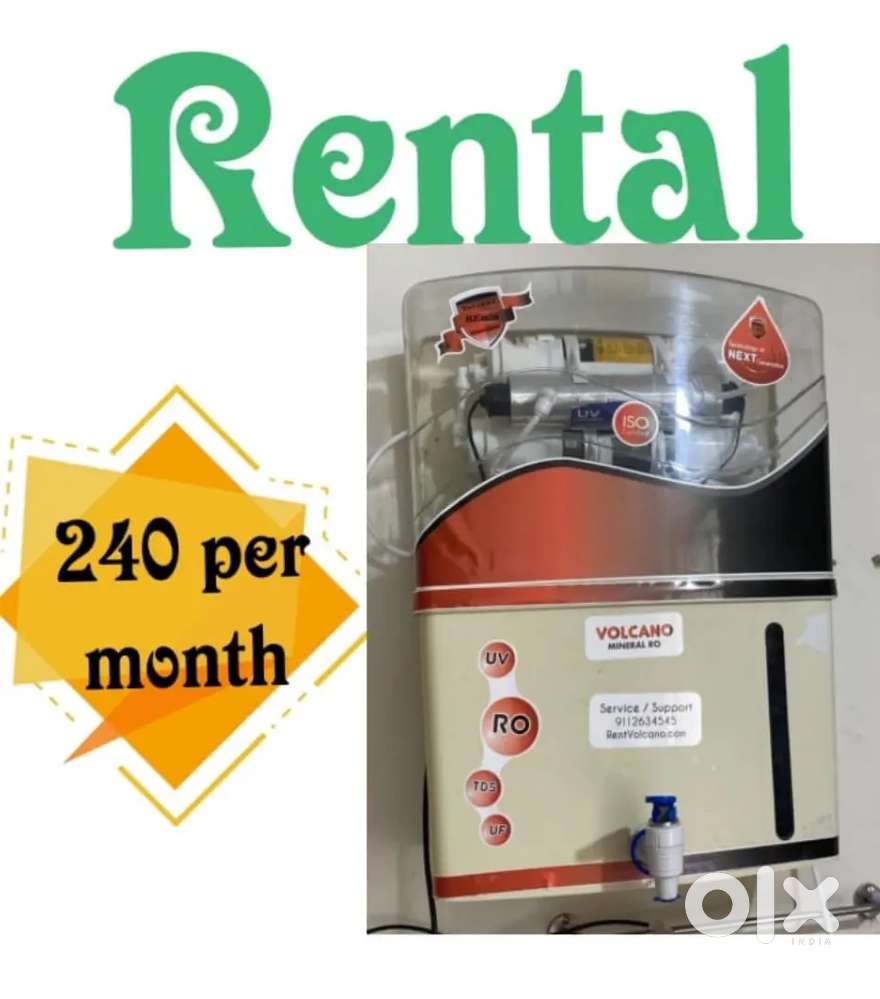 Water purifier available on rent