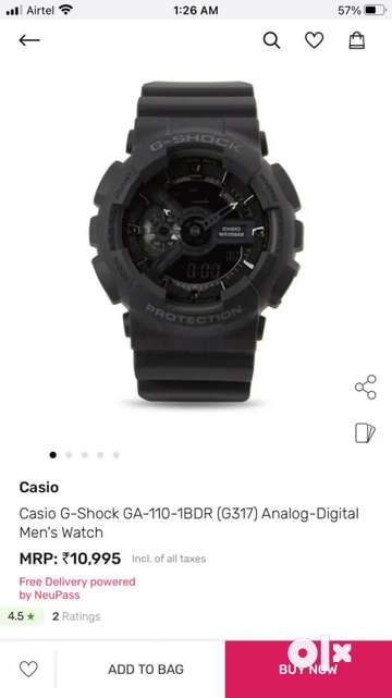 G shock best sale original watch