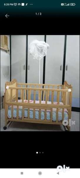 Baby wooden cradle olx online