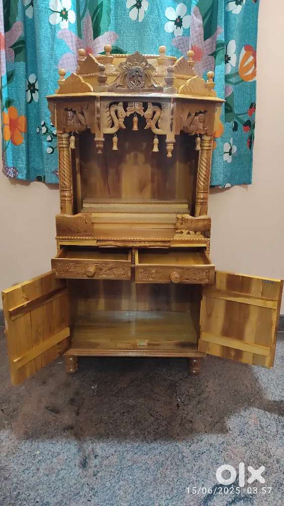New Teakwood Pooja Temple