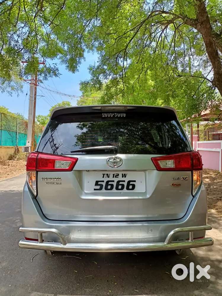Innova Crysta Toyoto Silver