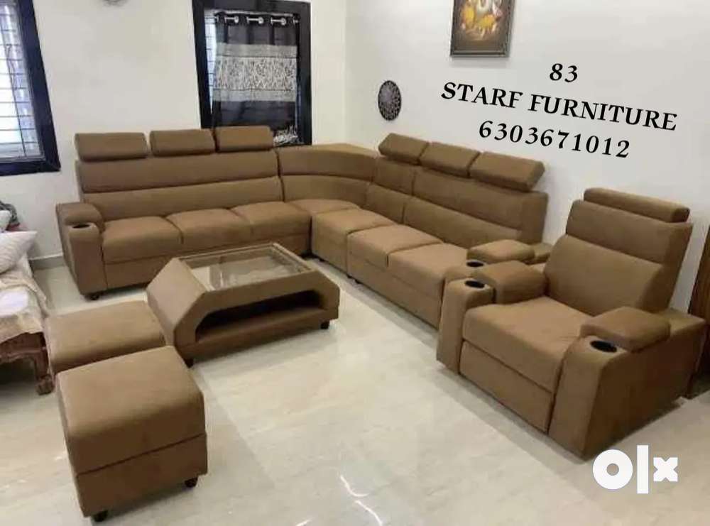 Sofa set on sale coffee colour