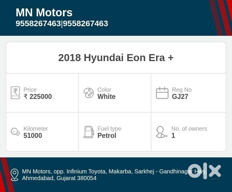 Hyundai Eon Era +, 2018, Petrol