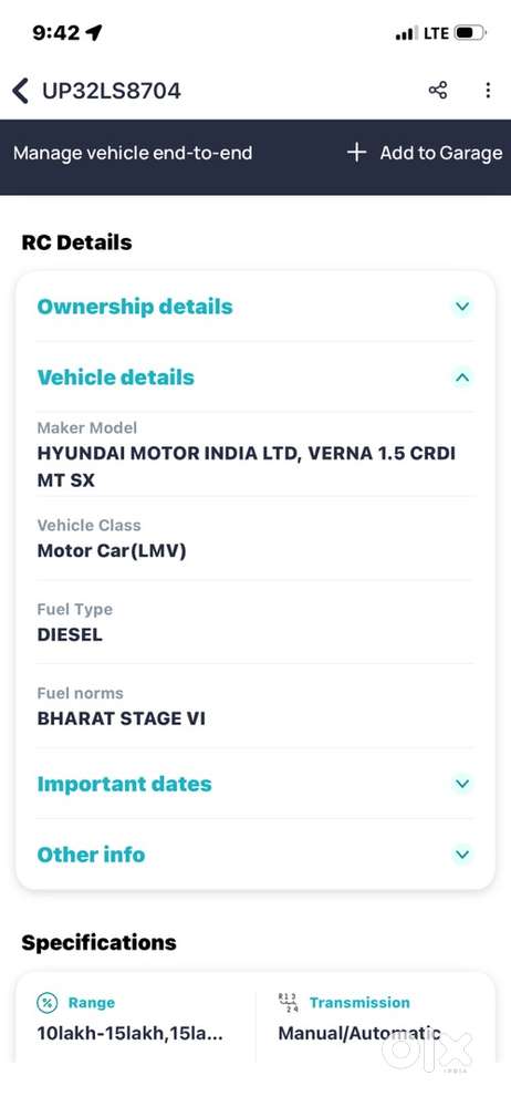 Hyundai Verna Diesel 2020