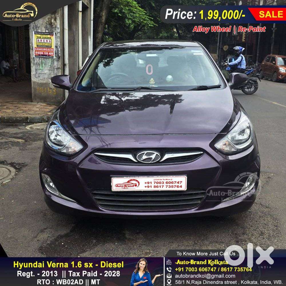 Hyundai Verna Fluidic 1.6 Vtvt Sx, 2013, Diesel