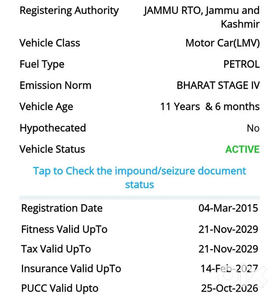 Maruti Suzuki Swift Vvt 2015