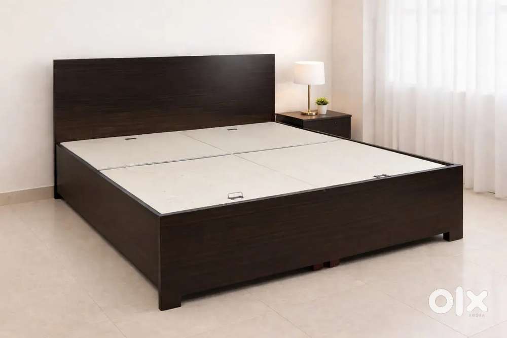 Brand new double bed with box storage ( dwarka)