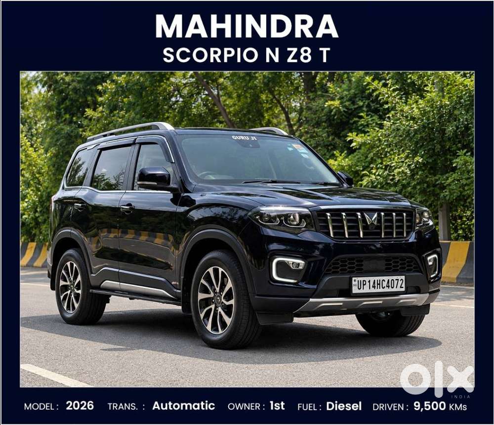 Mahindra Scorpio N Z8 L Diesel At 4wd 7 Str, 2026, Diesel