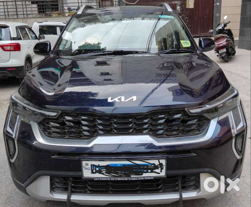 Kia Sonet Imperial Blue Color Htx 7dct