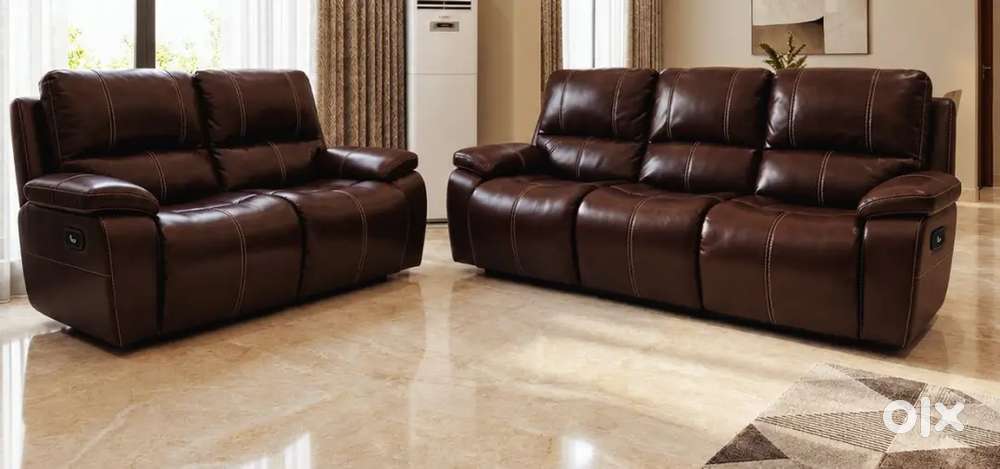 Motorized Royal Oak brand 3+2 seater luxury Leather recliner sofa 3+2