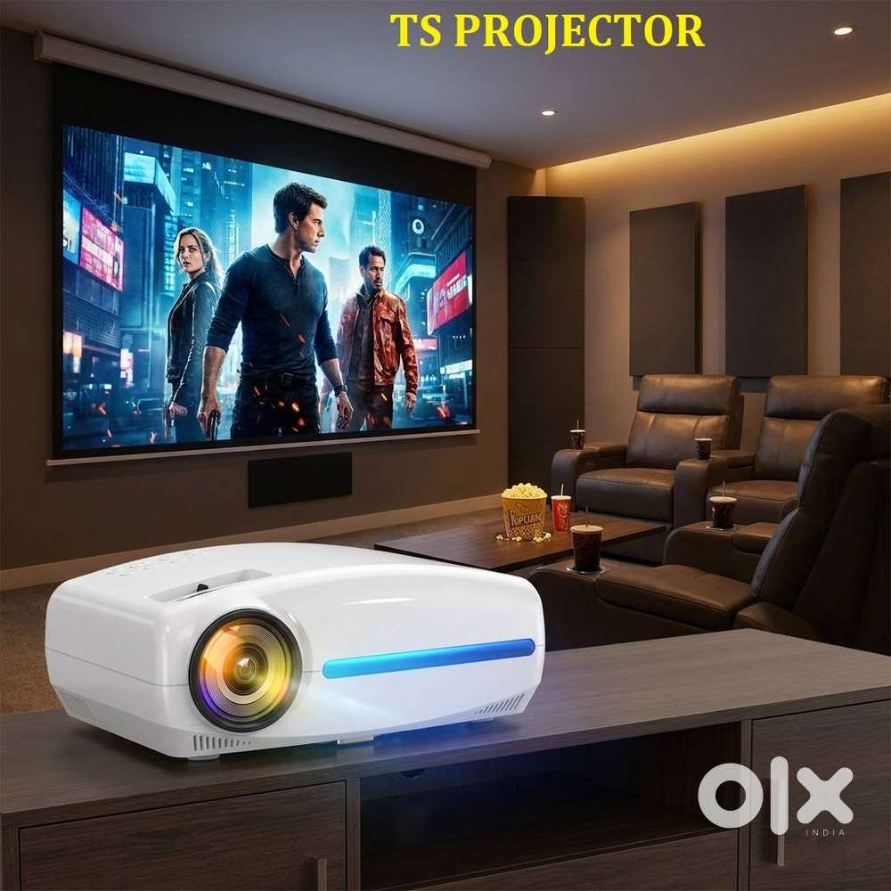 TS 4K ANDROID LED SMART PROJECTOR 2+16/32GB STORAGE MAX SCREEN 400INCH