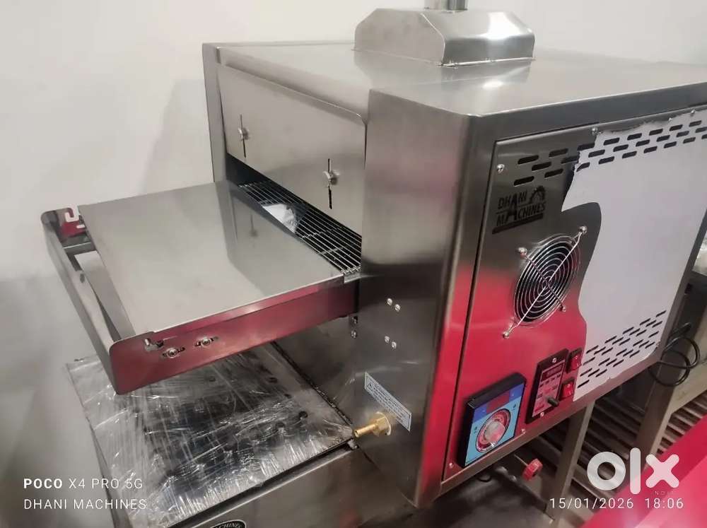 Commercial Pizza Conveyor Oven | LPG + Electric | Temperature & Speed