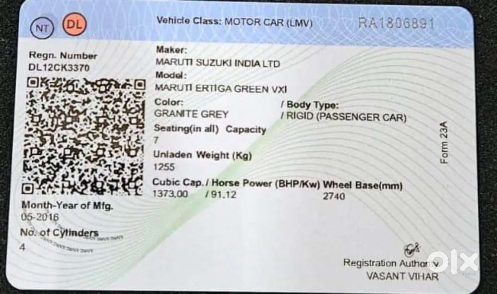 Maruti Suzuki Ertiga 2016 Cng & Hybrids 70000 Km Driven