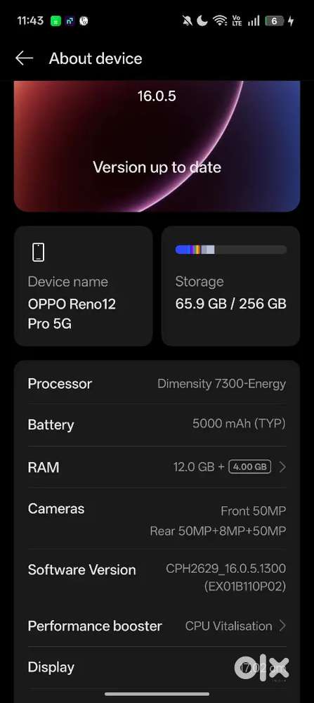 Oppo reno 12 pro 5g