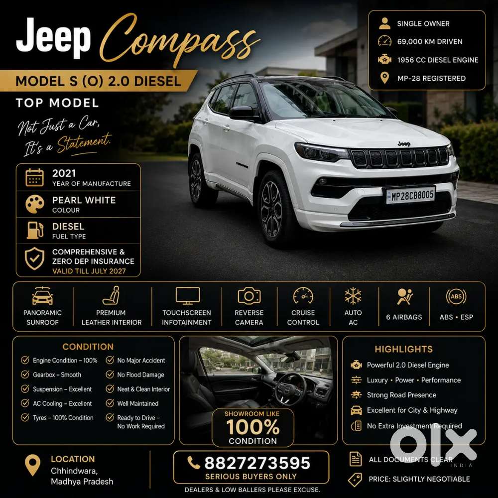 Jeep Compas Model S (o) 2.0 Diesel (top Model)