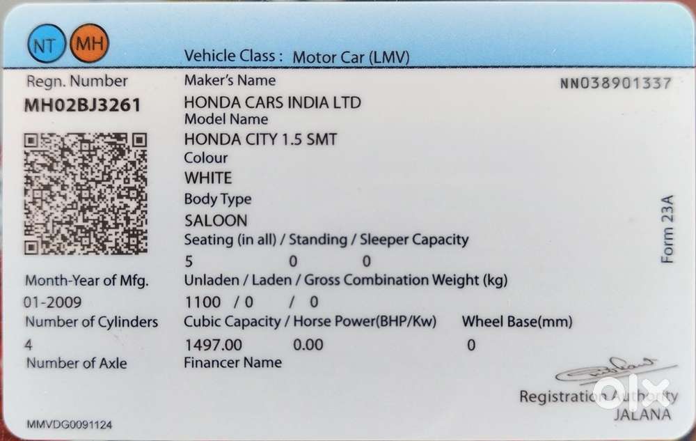 Honda City Petrol Manual 2009