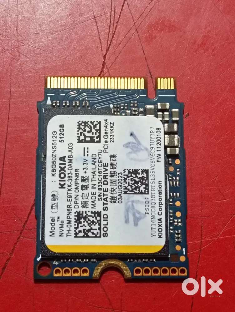Kioxia 512 gb gen 4 nvme ssd perfect working and new looking
