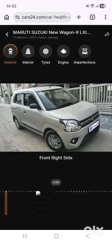 Maruti Suzuki Wagon R 2021 Petrol 73500 Km Driven