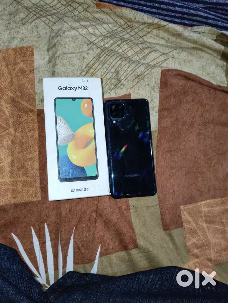 SAMSUNG GALAXY M32 GOOD CONDITION WELL MAINTAINED PHONE NO SCRATCH