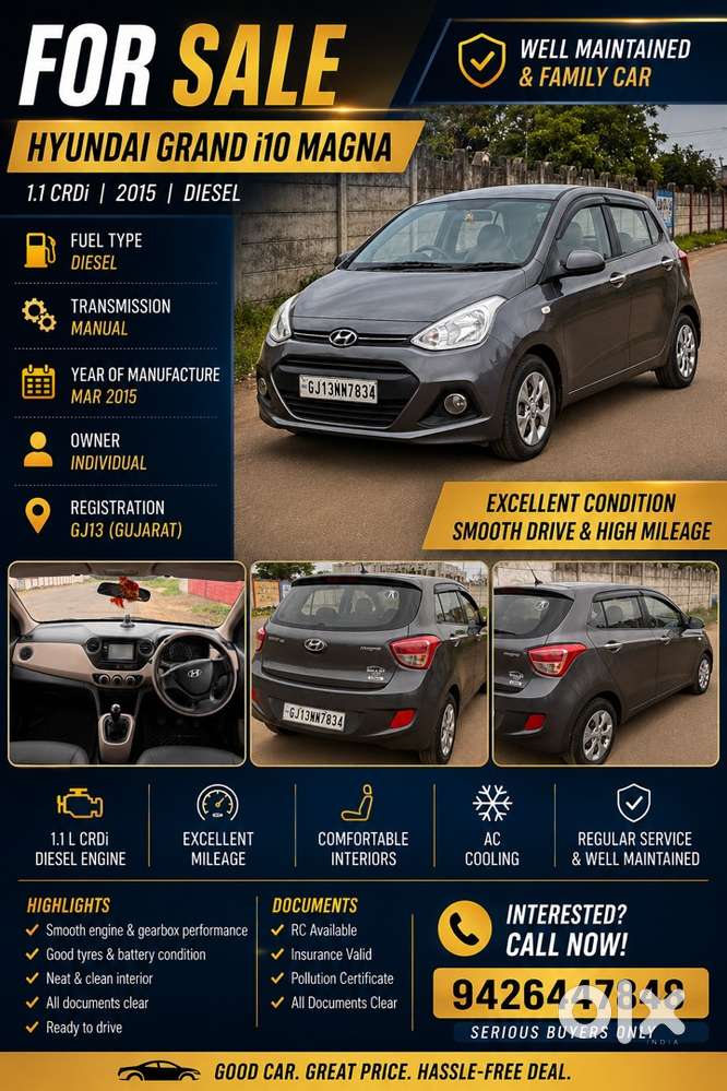 Hyundai I10 2015 Diesel Well Maintained