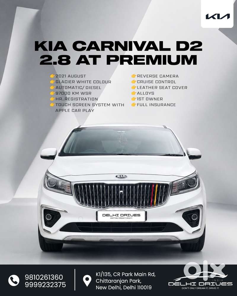 Kia Carnival Premium, 2021, Diesel