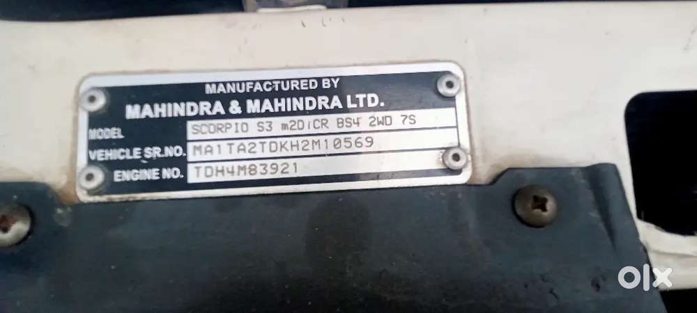 Mahindra Scorpio 18 Diesel 118692 Km Driven