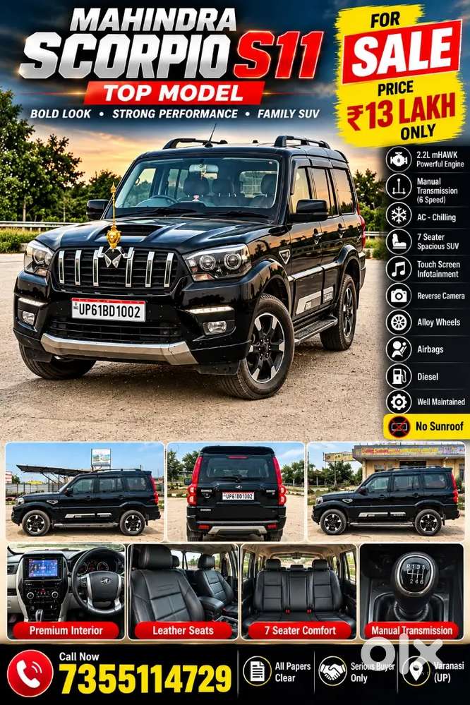 Mahindra Scorpio 2023 Diesel Manual