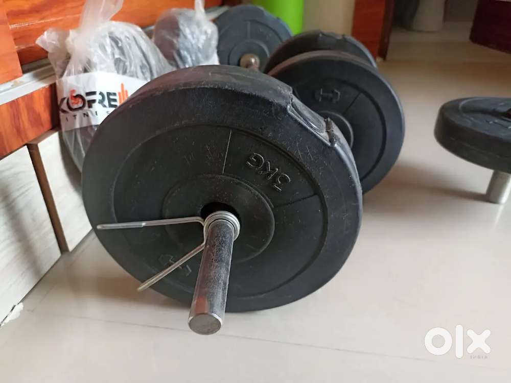 Second Hand Olx Weights Dumbbells Gym Home Lifting Set(100kgs) Gym