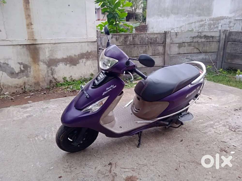 Purple Colour Tvs Zest 2021 Zest 110 Matte Series Tvs Scooty Zest