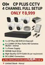 Cp plus CCTV CAMERA Set-up Complete installation @8999