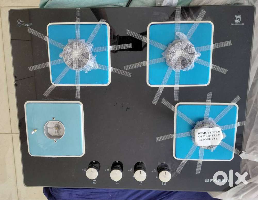 4 burner Faber Glass Top Hob Top