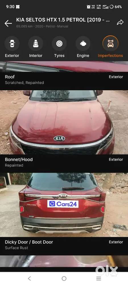 Kia Seltos 2020 Petrol 69085 Km Driven