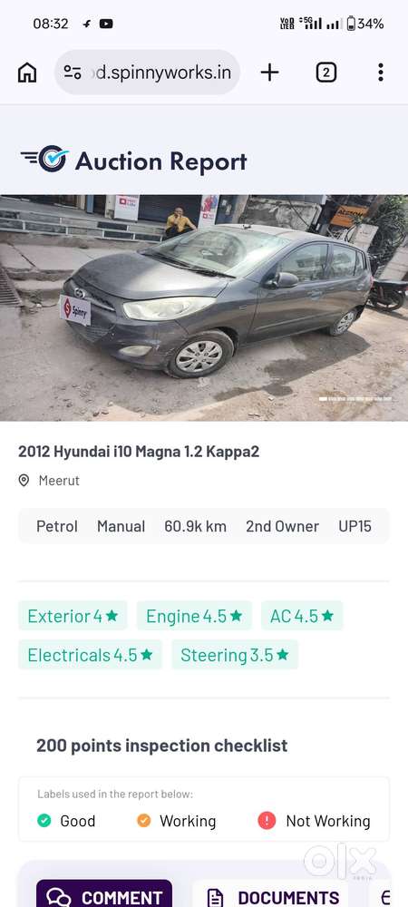 I 10 Magna Kappa Petrol Model 2012