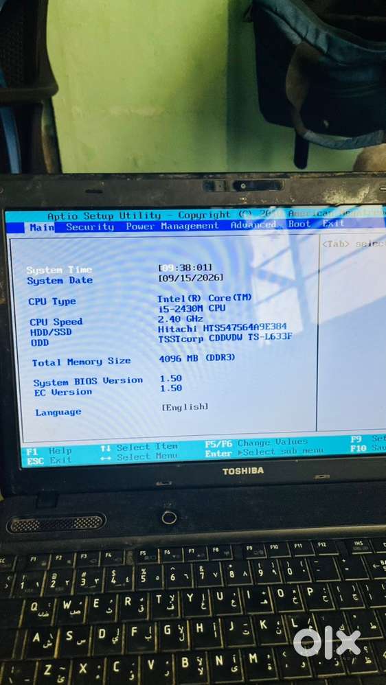 Toshiba laptop 4gb ram i5