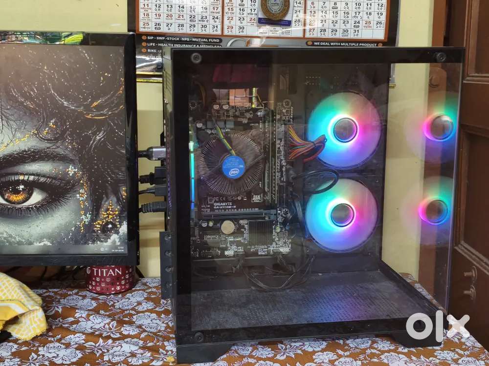 Full pc setBudget i3 PC | 12GB RAM | 256GB SSD | Office & Light Gaming