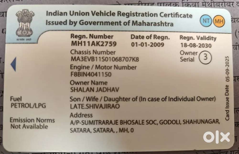 Maruti Omni - 8 Seator - Lpg+pertrol