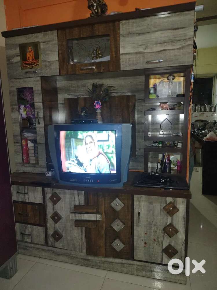 Tv units with  attached storage