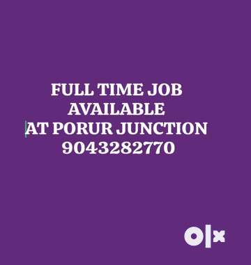 PART TIME JOB AVAILABLE AT PORUR CALL NOW SOON Delivery