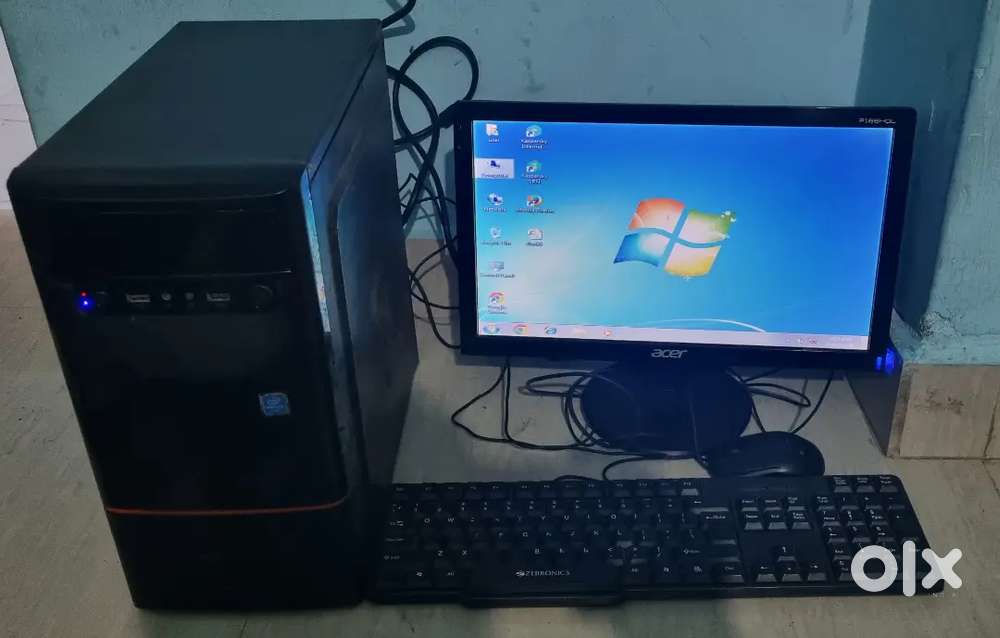 INTEL DUAL CORE CPU 4GB RAM 500GB HDD 17INCH MONITER GOOD WORKING