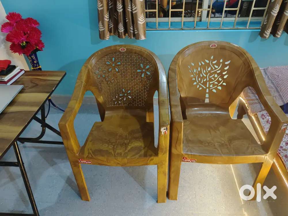 Two beautiful heritage plastic chair