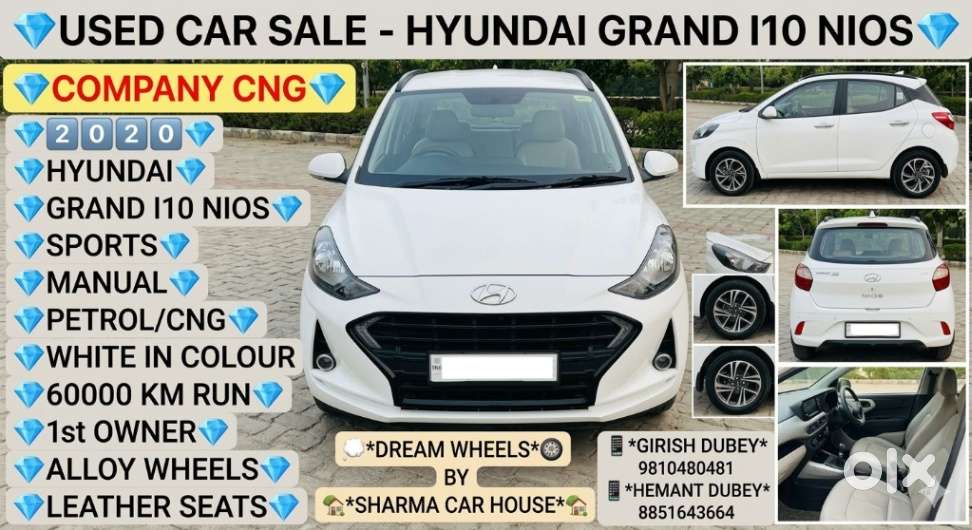 Hyundai Grand I10 Nios 1.2 Kappa Vtvt Sportz Cng, 2020, Cng & Hybrid..