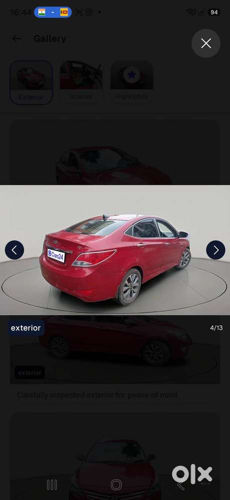Hyundai Verna 2015 Cng + Petrol