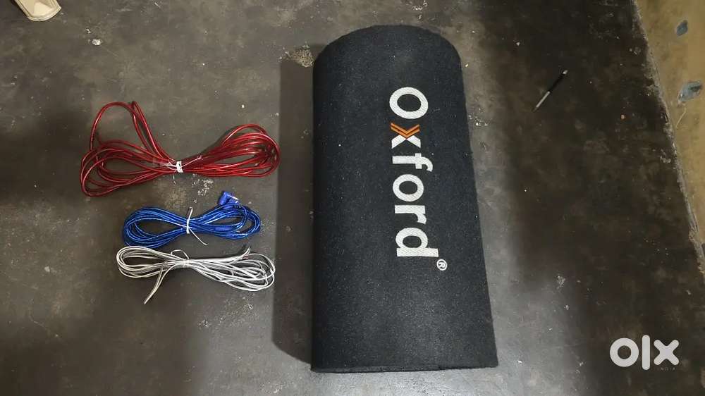 Car bass tube with all wiring