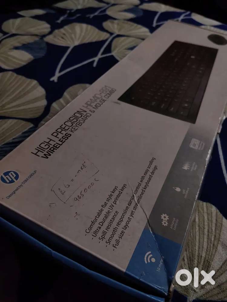 Hp wireless keyboard and mouse  maximum 1_ 2 hours used