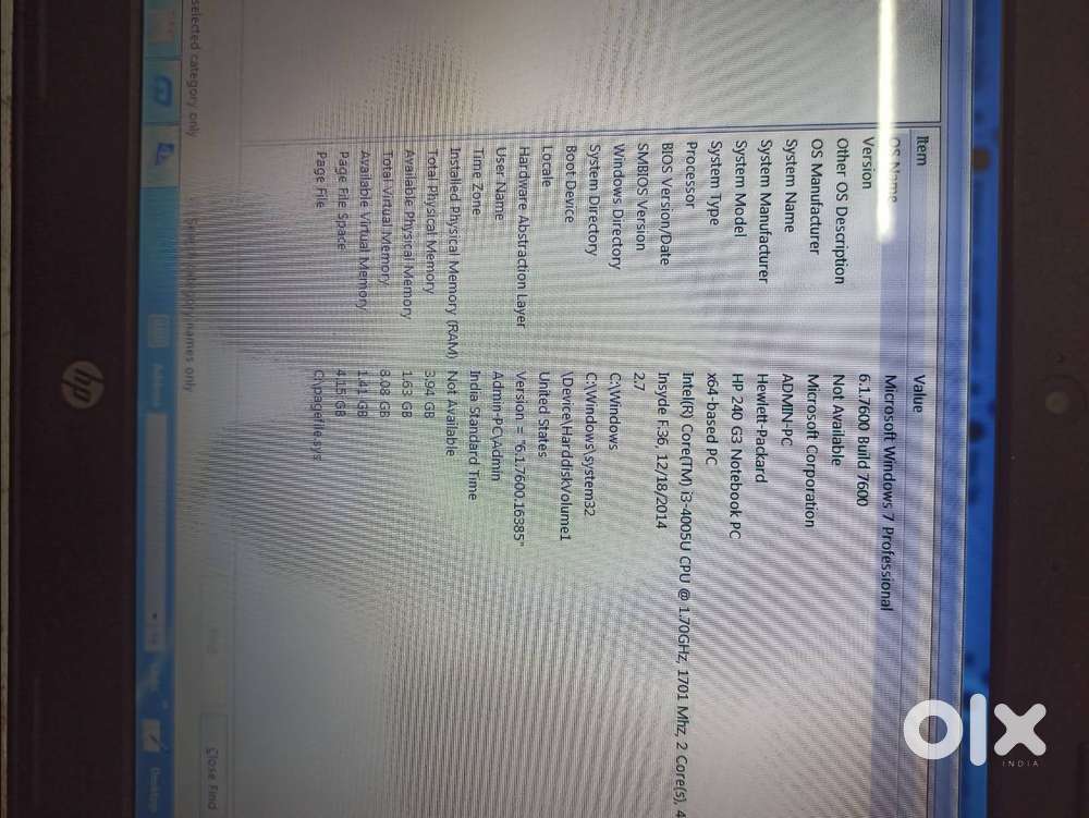 HP laptop i3
