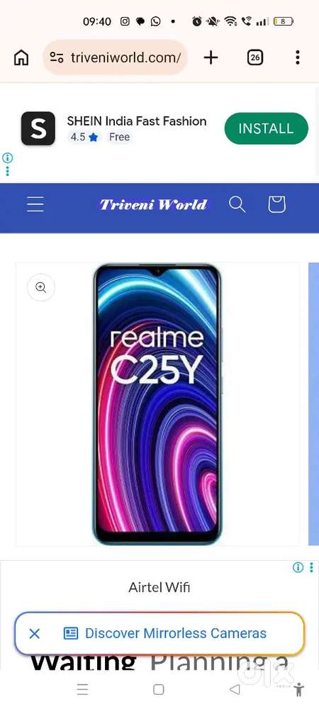 Selling realme c25Y