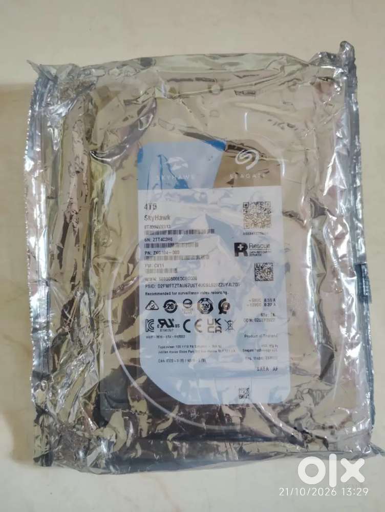Hard Disk 4TB Seagate Skyhawk Internal Hard Drive HDD 3.5 Inch