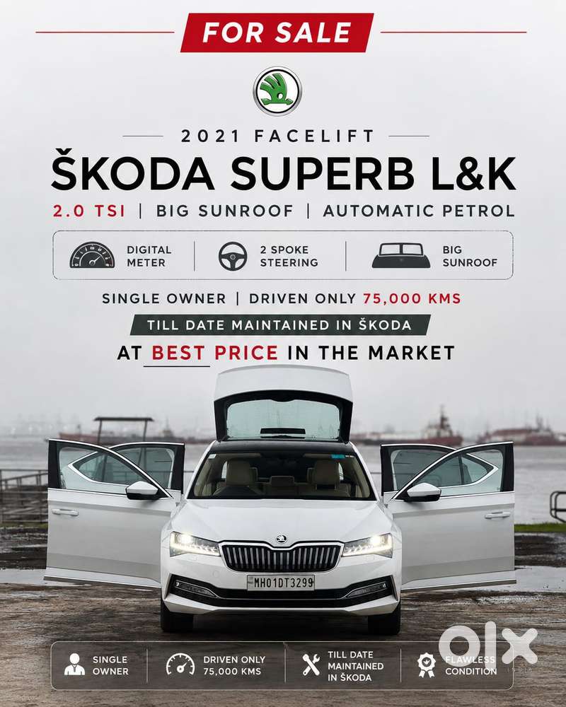 Skoda Superb 2.0 L&k Tsi At, 2021, Petrol