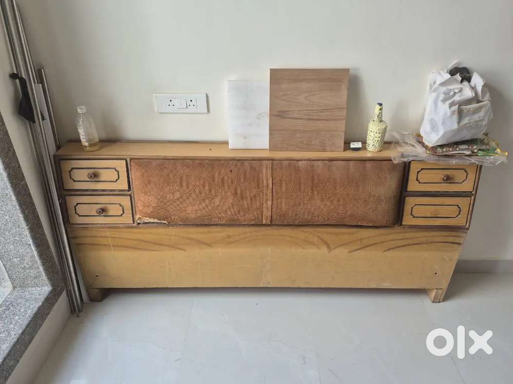 wooden bed headboard