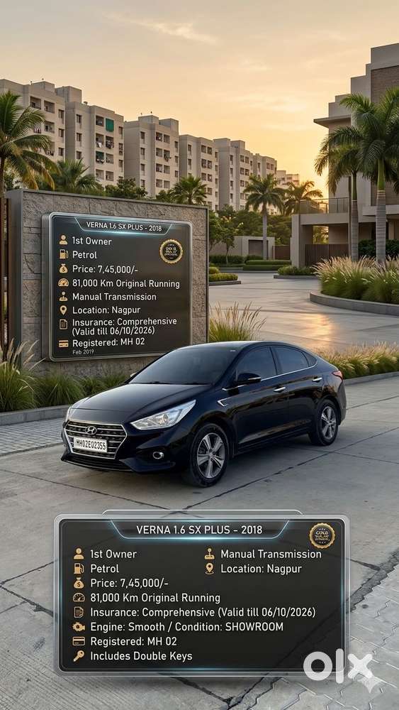 Hyundai Verna 1.6 Vtvt Sx, 2018, Petrol